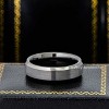 Jewelry Avalanche 6mm Beveled Gunmetal IP Tungsten Carbide Men Women Wedding Band - 3 of 4