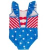 RuffleButts Girls UPF50+ Pinafore One Piece - 2 of 4