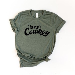 Simply Sage Market Women's Hey Cowboy Stars Short Sleeve Graphic Tee - 1 of 3