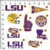 LSU 50ct Vinyl Large Deluxe Stickers Variety Pack - 2 of 4