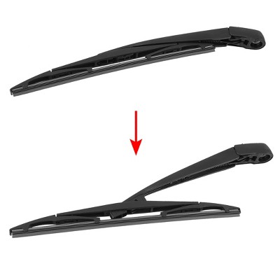 X AUTOHAUX Plastic Metal Rubber for Honda Element 2003-2011 Windshield Wipers 12" Black