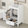 PAGED 20" Bathroom Vanity with Sink and Soft Closing Door,Bathroom Sink Cabinet with Storage Rack and 1 Drawer for Bathroom - 2 of 4