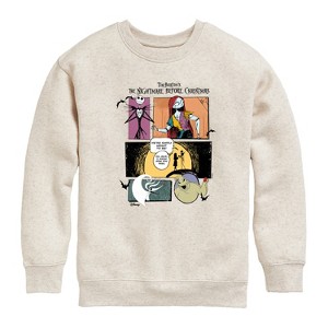 Boys' - Disney - The Nightmare Before Christmas Graphic Long Sleeve Fleece Sweatshirt - 1 of 4