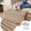 StorageBud Storage Ottoman for Bedroom End of Bed, Velvet Storage Bench, Large Storage Ottoman Bench, Entryway Bench with Storage - 2 of 4