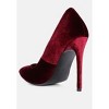 Janessa Velvet Stiletto Heel Pumps - 3 of 4