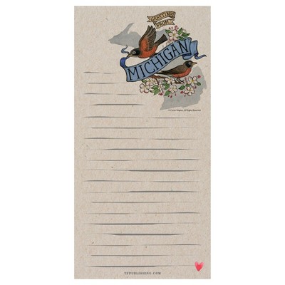 Magnet Notepad 4" x 8" Multicolored - Michigan