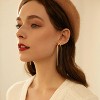 Gold Silver Bow Drop Earrings for Women Long Tassel Chain Bow Earrings Ribbon Bowknot Dangle Earrings Jewelry Gifts - 3 of 4