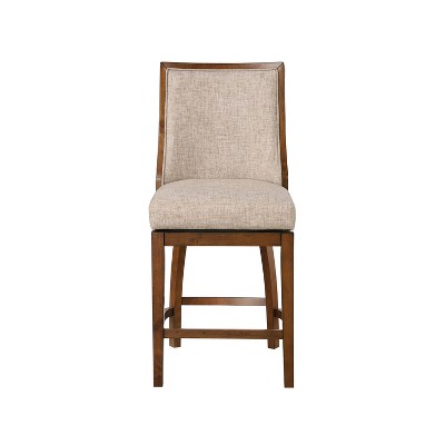 24 Katherine Upholstered Swivel Counter Height Barstool Walnut Brown   GUEST A9a6352a 8375 4e31 B33f 537d14228bf2