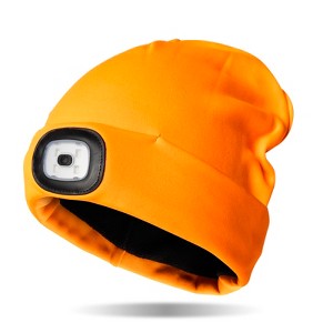 Night Scope Sportsman Rechargeable LED Warm Knit Beanie with Head Light - 1 of 4