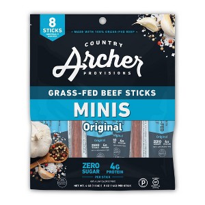 Archer Jerky Original Beef Mini Stick Bag - 4oz/8ct - 1 of 4