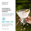 HOST Glass Freeze Martini Glasses Drink Cooler, Insulated Glasses with Silicone Band, Fun Cocktail Glasses with Cooling Gel 9oz Set of 2 in Gray - 4 of 4