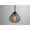 Progress Lighting Mesh 1-Light Mini Pendant, Antique Bronze, Open Cage Frame, Steel Material, Incandescent, Dry Rated - 3 of 4