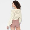 Women's V-Neck Open Work Pullover Sweater - Wild Fable™ - 3 of 3