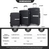3 Piece Hardside Luggage Set with Spinner Wheels and TSA Lock for Travel, Lightweight Suitcases 20/24/28 Inch – Cuddlewood - 4 of 4