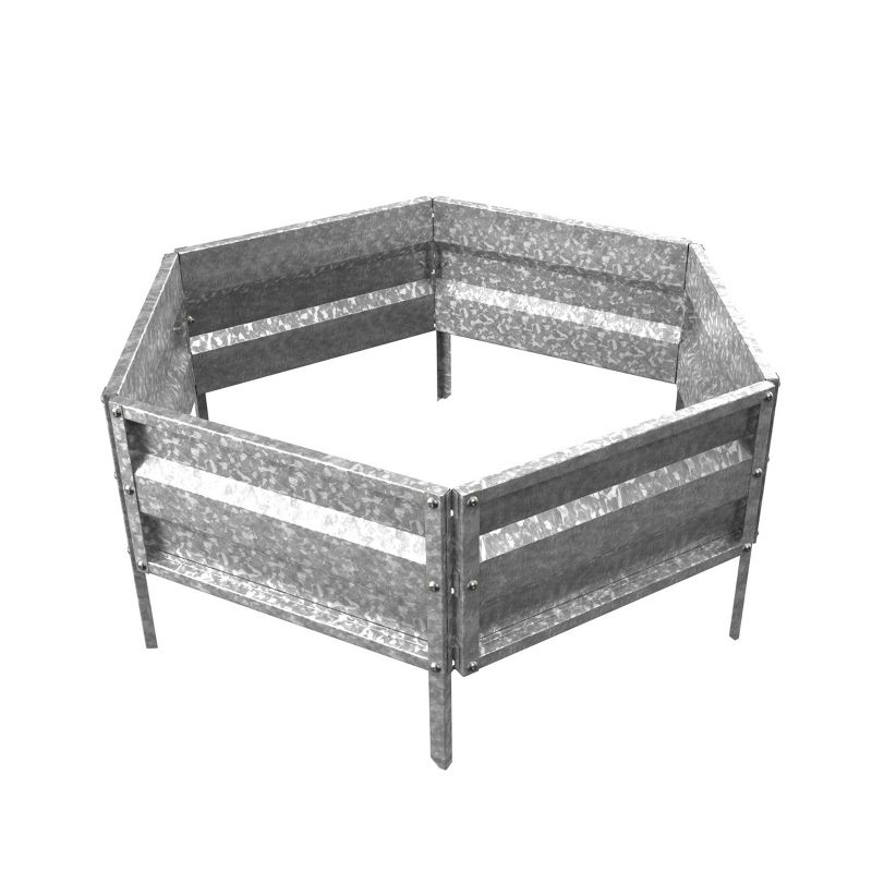 Nature Spring Galvanized Raised Garden and Flower Bed Kit, 1 of 6