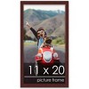 PosterPalooza | Classic Modern Brown Picture Frame - UV Acrylic, Foam Board Backing, Hanging Hardware - 3 of 4