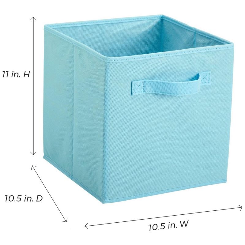 ClosetMaid Cubeicals Fabric Storage Drawer Organizer Bin with Handle for Clothing, Toys, and Home or Office Accessories, Light Blue, 6 of 8