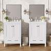 KTMBDW Bathroom Vanity, Bathroom Vanity with Sink, Farmhouse Wood Fixture Stand Pedestal Bathroom Cabinet with Drawer, Easy Assembly - 4 of 4