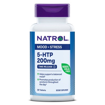 Natrol 5-htp Mood & Stress 200mg Tablets - 30ct : Target