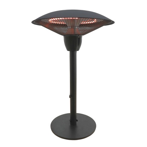 Infrared Electric Table Top Outdoor, 36 Inch Outdoor Table Top Patio Heater In Black Finish
