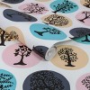 Party Land Magic Pink Yellow and Blue Trees Abstract Paste the Wall Wallpaper - 3 of 4