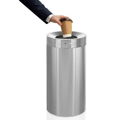 27-Gallon Fingerprint Resistant Stainless Steel Commercial Trash Can