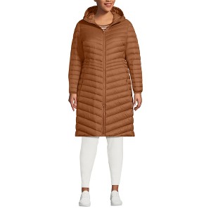 Lands' End Women's Outerwear Wanderweight Ultralight Packable Down Coat - 1 of 4