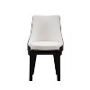 Set of 2 Orleans Swivel High Back Dining Chairs Cream/Black - Boraam - image 3 of 4