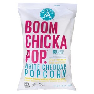 Angie's Boomchickapop White Cheddar Popcorn 4.5 oz Bag. - 1 of 4