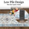 4x6 Washable Area Rug Non Slip Low Pile Living Room Rug Vintage Non-Shedding Floor Mat - 4 of 4