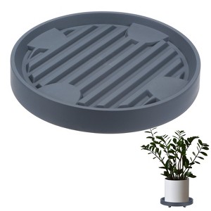 Unique Bargains Indoor Outdoor Durable Rolling Plant Stand with Wheels 1 Pc - 1 of 4