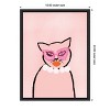 Amanti Art Cat in Pearls by Kendra Dandy Canvas Wall Art Print Framed 18 x 24-in. - 4 of 4