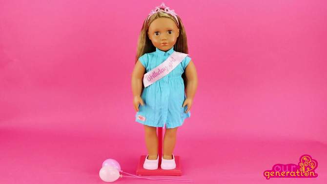Our Generation Anita 18&#34; Birthday Party Doll, 2 of 5, play video