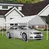 BestMassage Carport Canopy Tent Heavy Duty Car Port Waterproof Party Tent, White - 2 of 4
