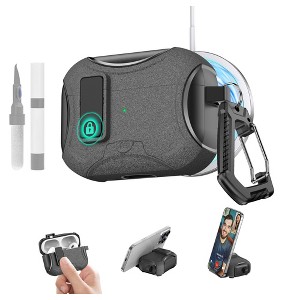 HTUTWOO for AirPods Pro 3 Case, Shockproof Headphone Protective Cover, MagSafe Magnetic Design with Drop-Proof Lock and Cleaning Kit - 1 of 4