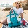 Tirrinia Mesh Tote Handbag with Cooler - for Beach, Pool, Picnic, Shopping - 4 of 4