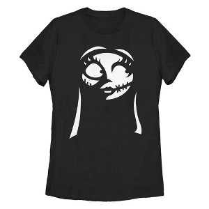 Women's The Nightmare Before Christmas Halloween Sally Shadow For Her T-Shirt - 1 of 4