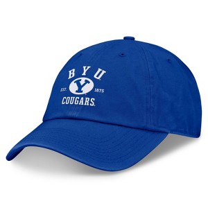 NCAA BYU Cougars Griffin Cotton Hat: Adjustable Baseball Cap, Solid Pattern - 1 of 4