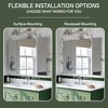Cesicia 40 x 30 inches Triple Swing Medicine Cabinet with 3 Doors and 6 Shelves - 4 of 4