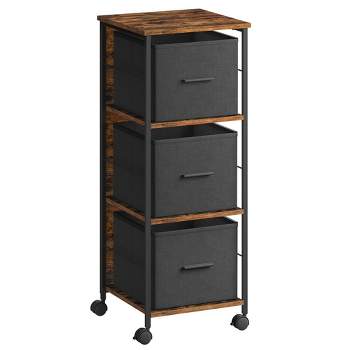 VASAGLE File Cabinet with 3 Drawers, Printer Stand, Cube Storage Shelf, for A4, Letter-Size Files, Hanging File Folders, File Storage Box