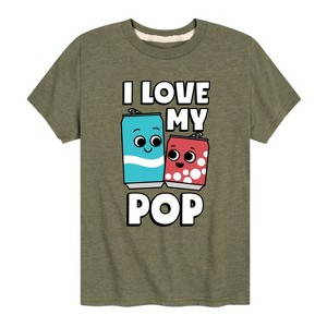 Boys' - Instant Message - I Love My Pop Short Sleeve Graphic T-Shirt - 1 of 4
