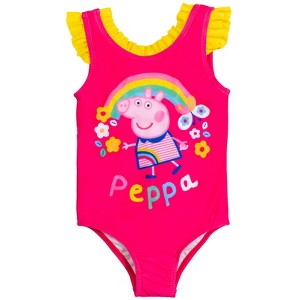 Peppa Pig Girls One Piece Bathing Suit Little Kid - 1 of 4