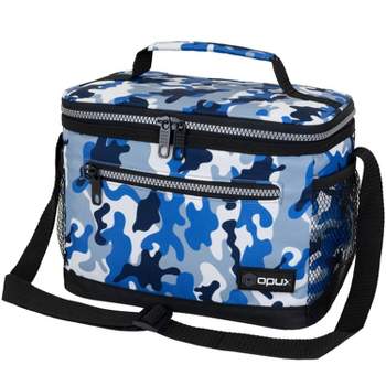 MIER Insulated Lunchbox Bag Totes for Kids, Navy Blue