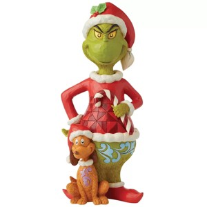 Jim Shore 20" Grinch & Max Hand Painted Statue Christmas Figure Decoration - 1 of 4