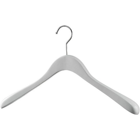 Quality White Hangers 10-Pack - Super Heavy Duty Plastic Clothes Hanger -  Thick