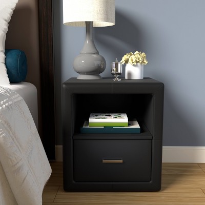 Reunion Faux Leather Upholstered Nightstand - Eco Dream