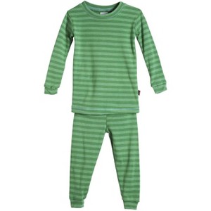 City Threads USA-Made Striped Boys and Girls Soft Pajama Set - 1 of 4
