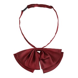 Allegra K Women's Pre-Tied Solid Adjustable Casual Uniform Bowknot Bowties - 1 of 4