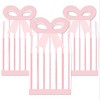 Big Dot of Happiness Pink Stripes - Square Favor Gift Boxes - Simple Party Bow Boxes - Set of 12 - 2 of 4