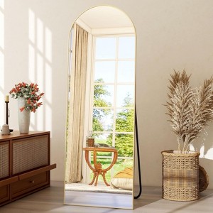 BEAUTYPEAK Full Length Arched Full Body Floor Mirror with stand - 1 of 4